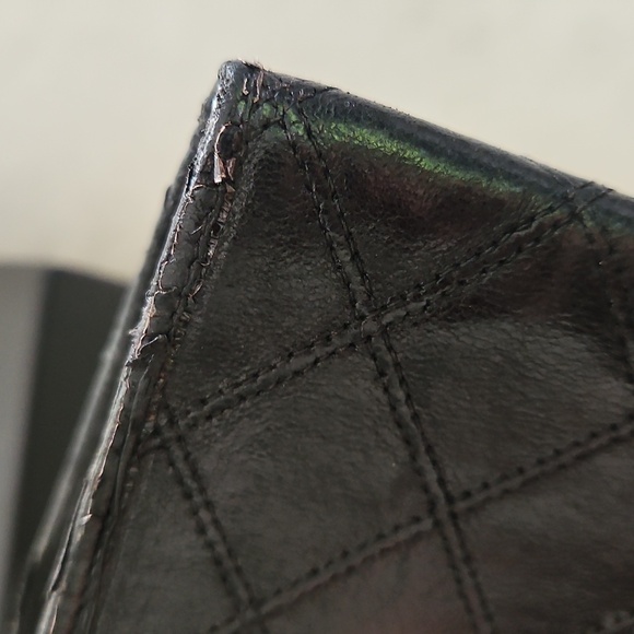 Authentic CHANEL Black Quilted crossbody with Gold Accents - Picture 9 of 16